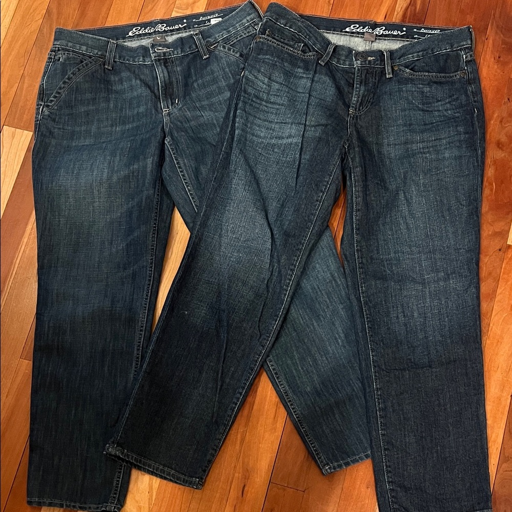 Eddie Bauer Boyfriend slim and crop